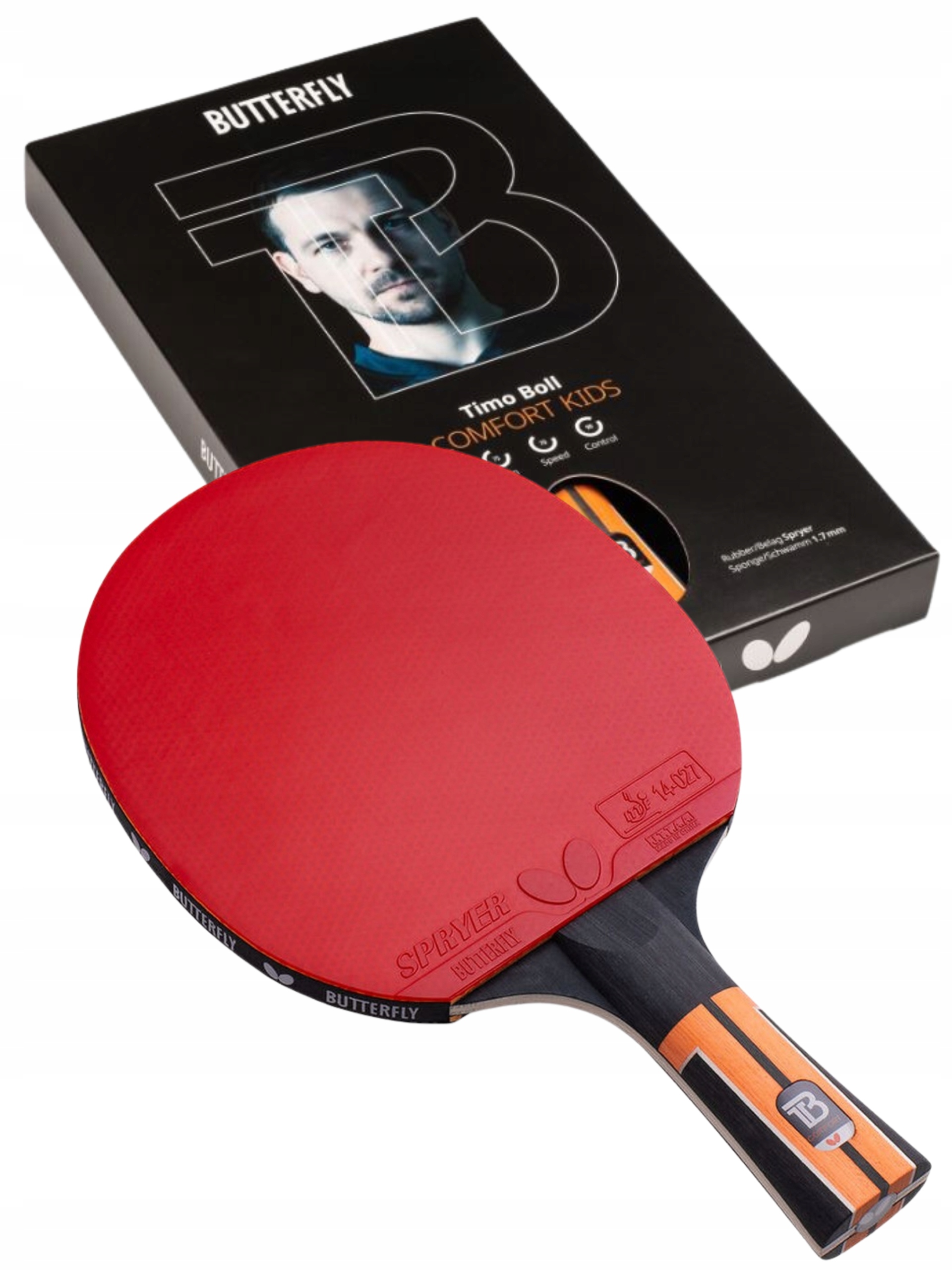 Rakietka Dla Dzieci Do Tenisa Stołowego Butterfly Timo Boll Comfort Kids