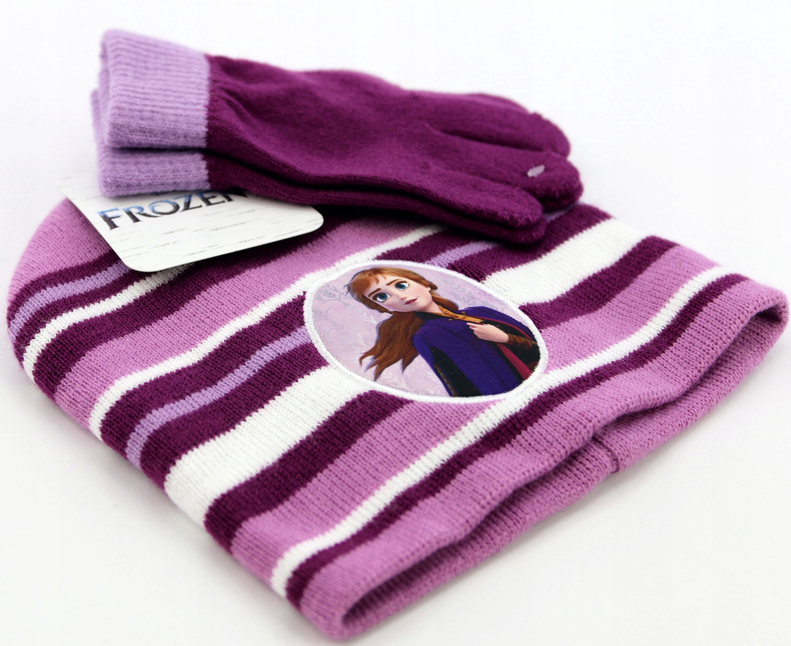 Frozen Kraina Lodu Zestaw Czapka Zimowa Rękawiczki Wiek dziecka 5 lat +