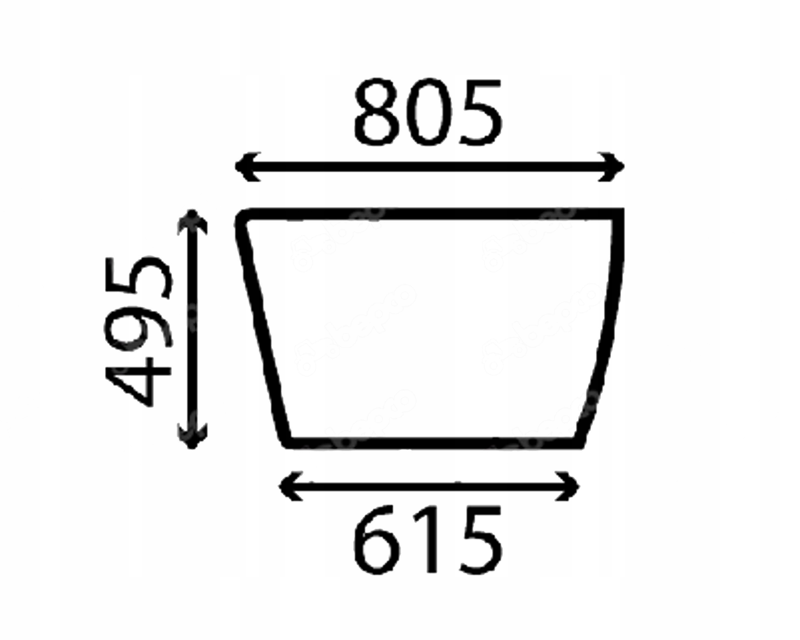sklo Jcb boční pravé spodní JHN0181