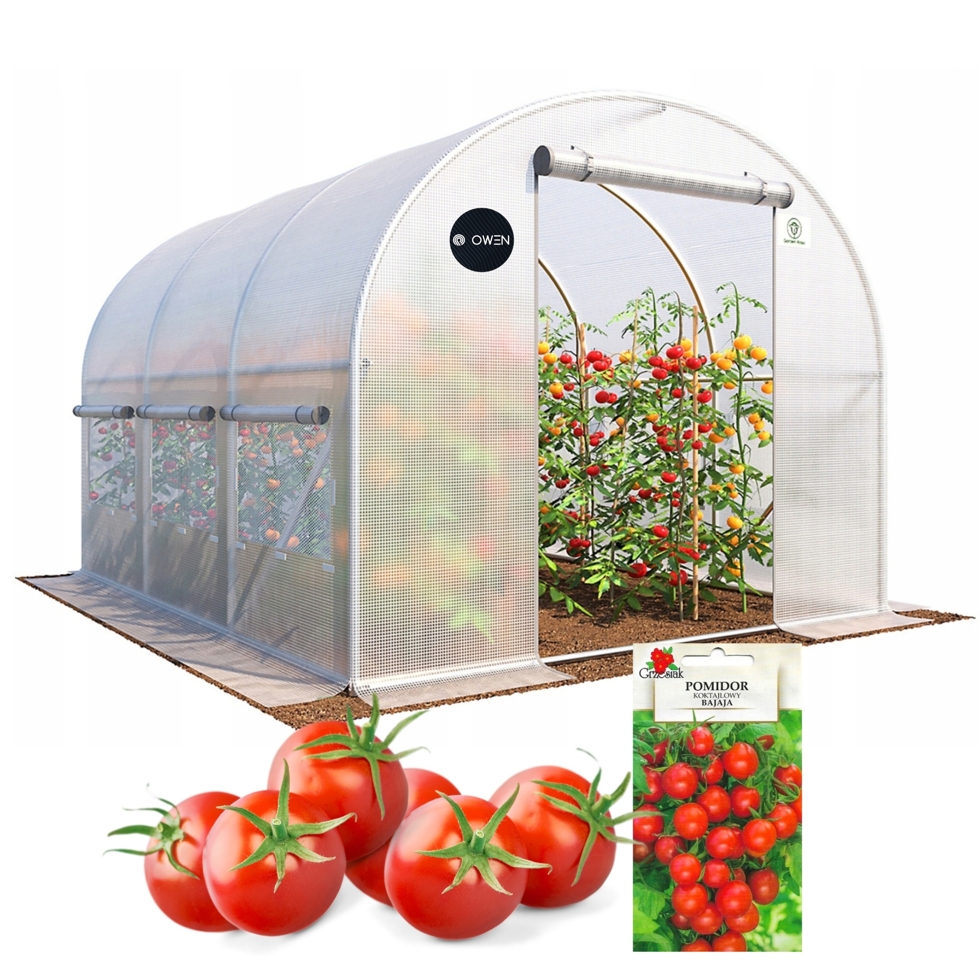 Zahradný Fóliový Tunel Skleník 3x2x2 Fólia Zelenina Ovocie UV-4 Premium 6 m²