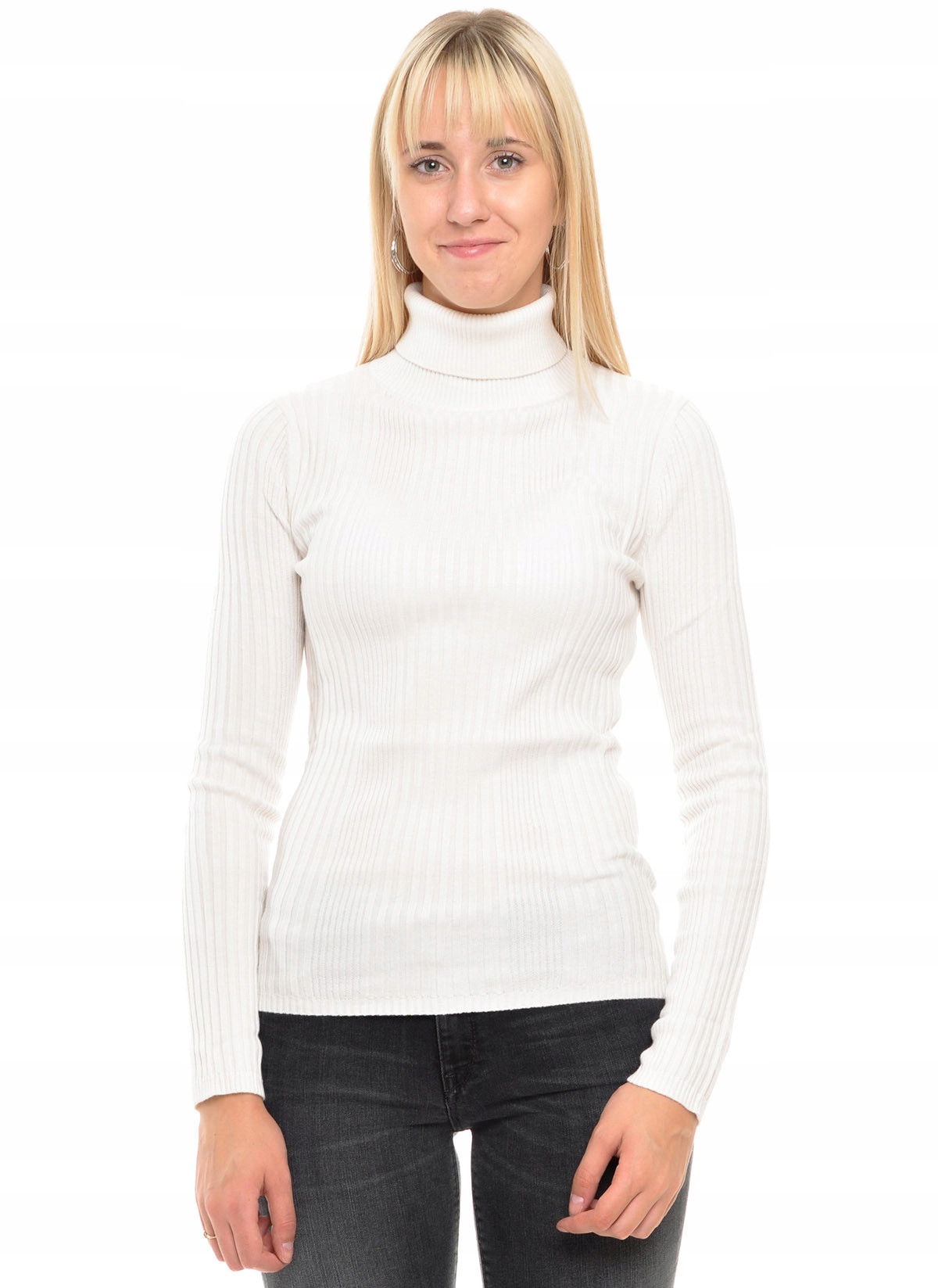 

Lee golf white Rib Turtle Neck Knit _ M 38