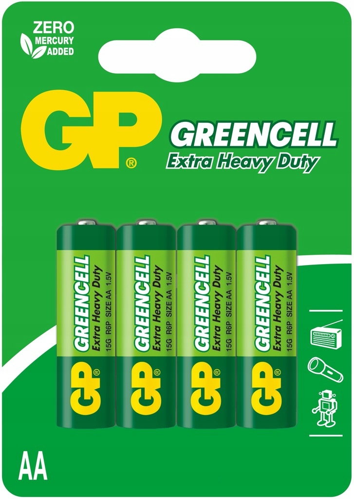 

Bateria R6 Greencell 1,5V Typ Aa 4szt Gp Blister