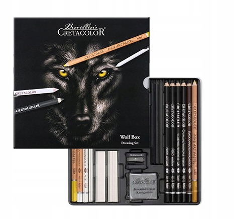 Wolf Box skicová sada 25 dílků Cretacolor