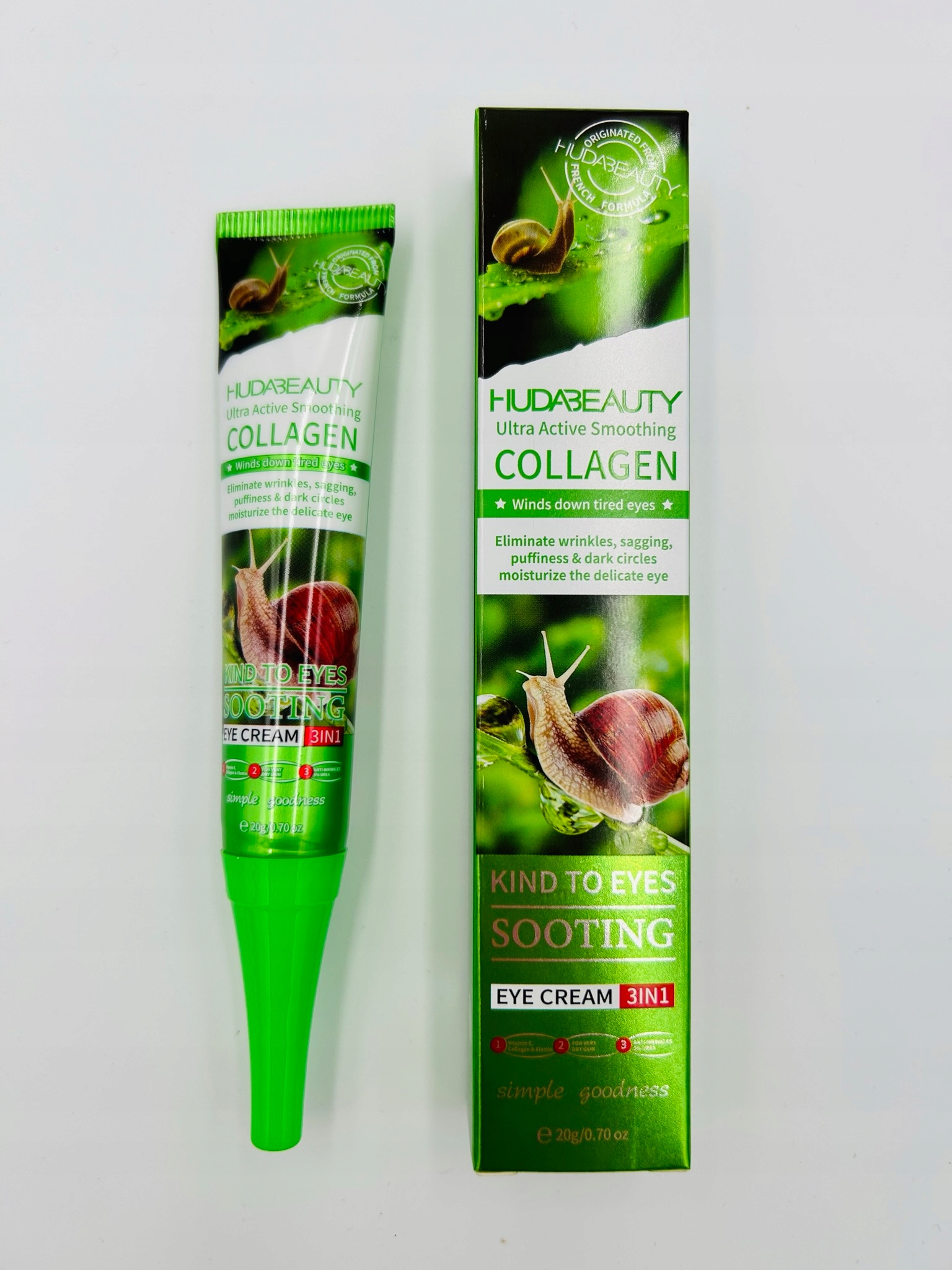 

Huda Beauty Collagen krem pod oczy 3W1 Ślimak
