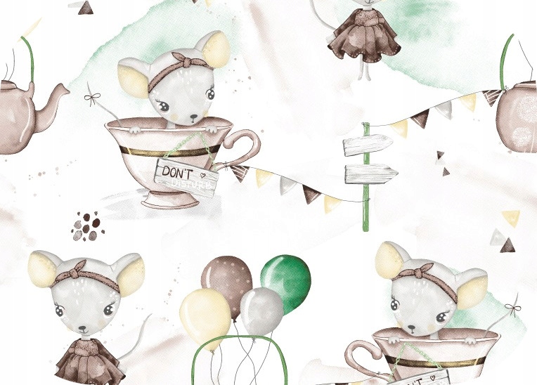 Pielucha Flanelowa 60x80 Mysz Brązowa