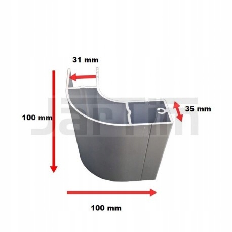 PROFIL OSŁONY ANTYNAJAZDOWEJ ZAKOŃCZENIE ROGAL Stan opakowania brak opakowania