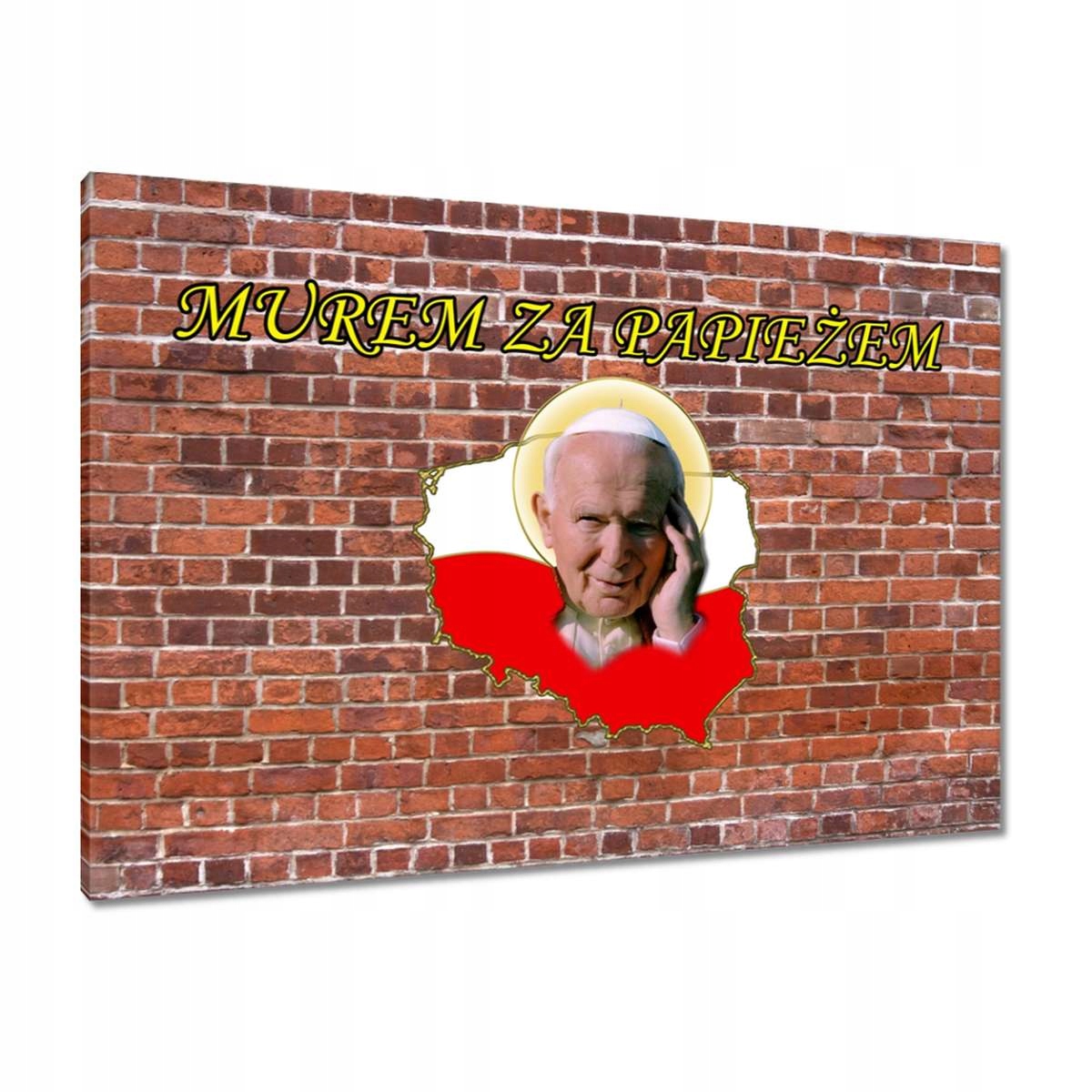 Obrazy 100x70 Zeď za papežem