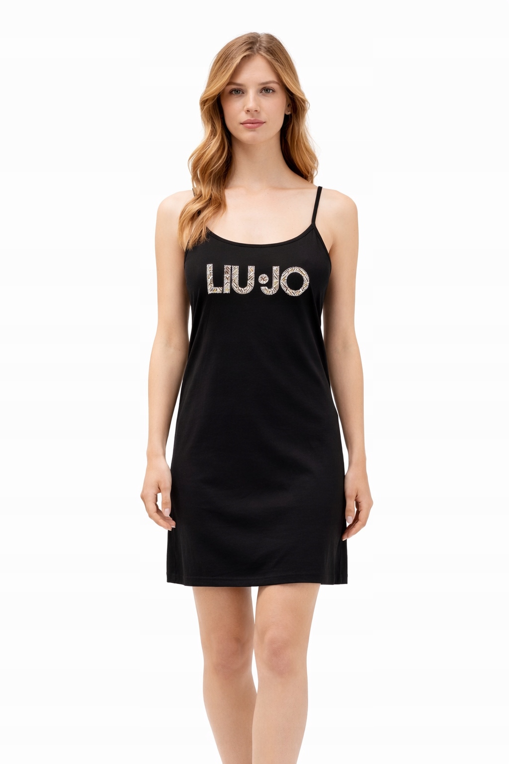 Liu Jo Černé Šaty Na Ramínka S Aplikací Loga S I1J