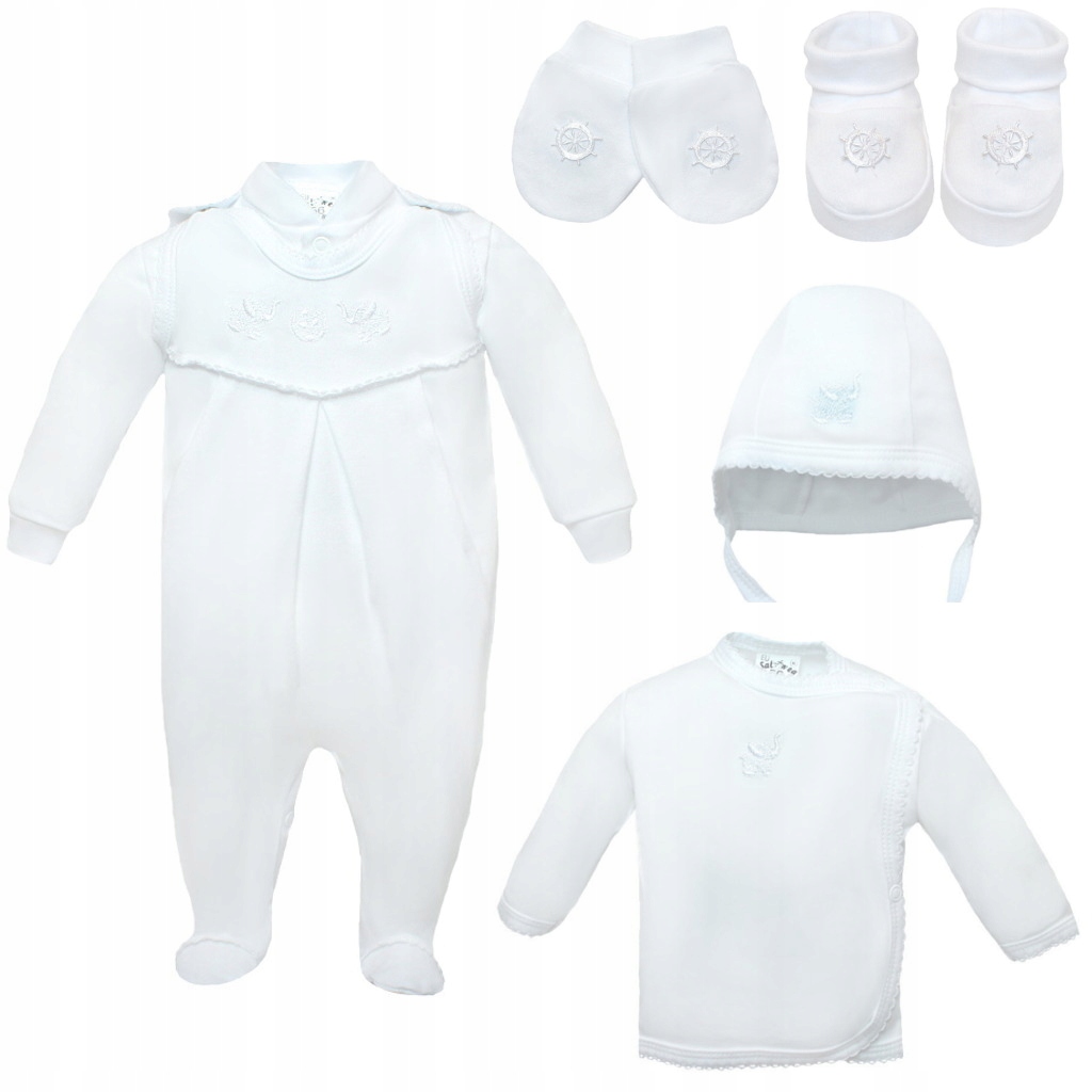 

Wyprawka dla noworodka do szpitala 6-cz biała 62