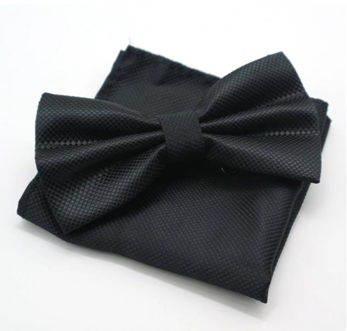 

Mucha męska i Poszetka czarna