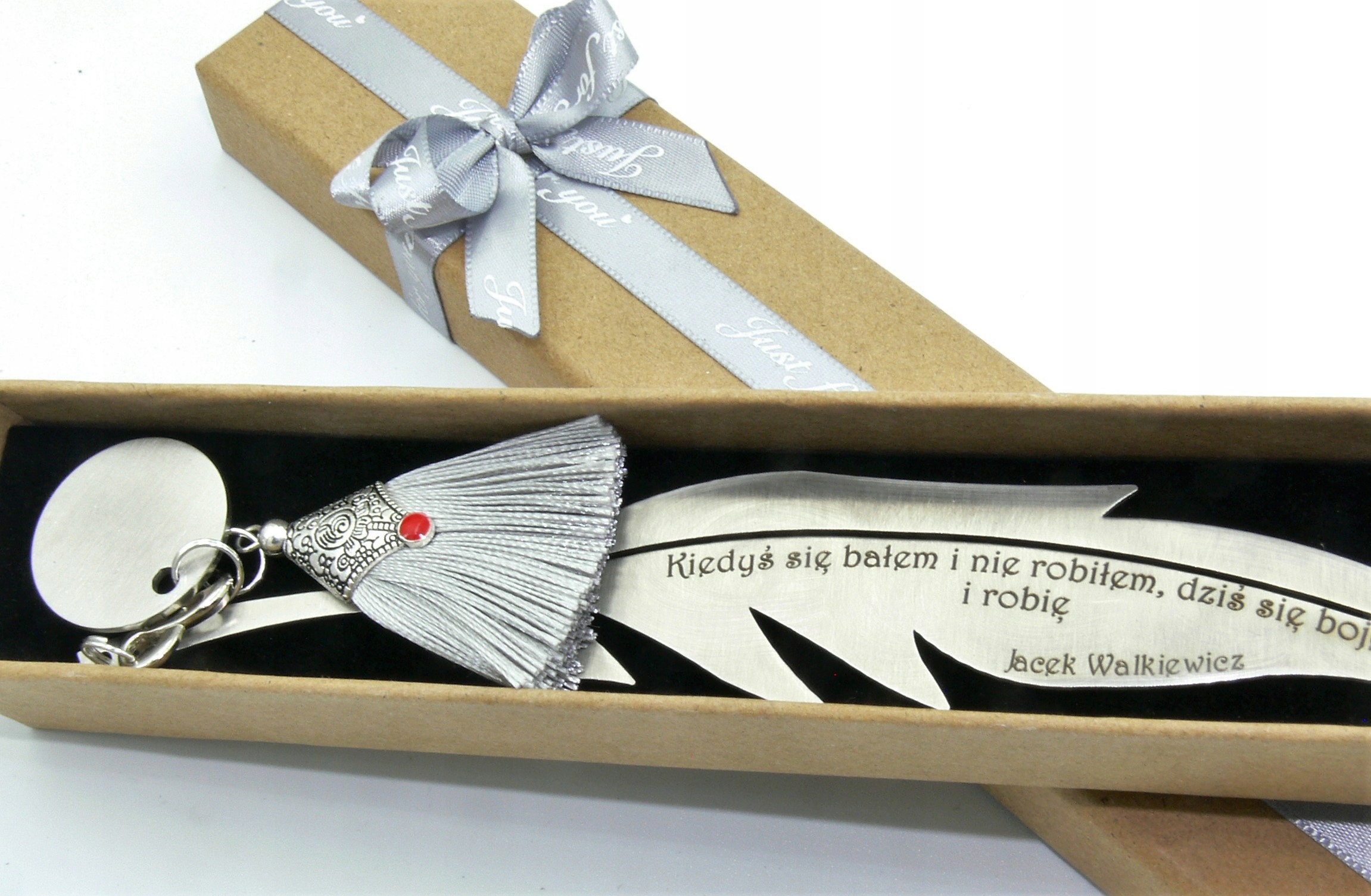 

Zakładka Do Książki z dedykacją Grawer Motywacyjna