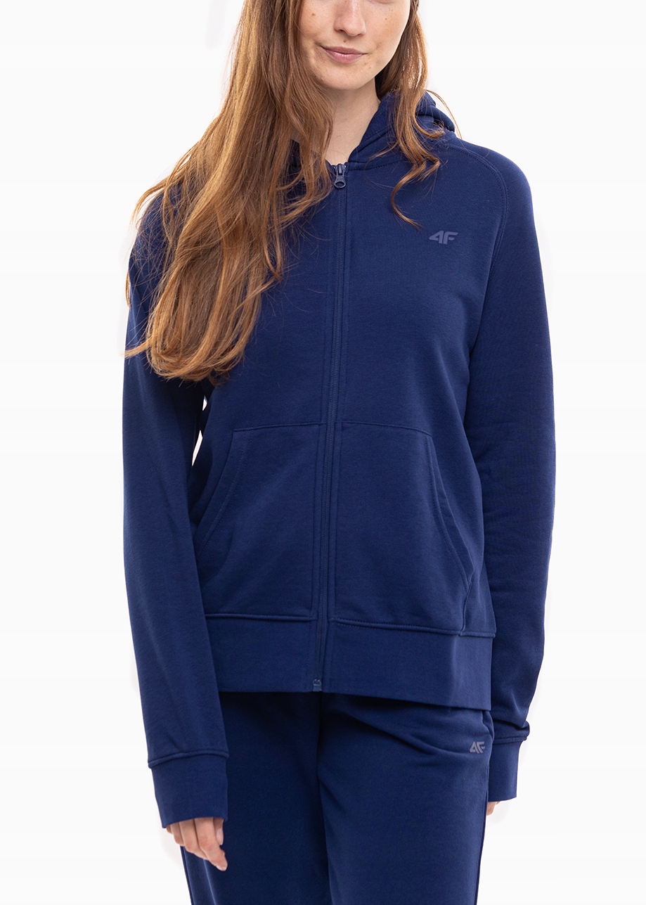 Dámská Mikina souprava 4F s kapucí sportovní bavlněná mikina na zip, velikost S
