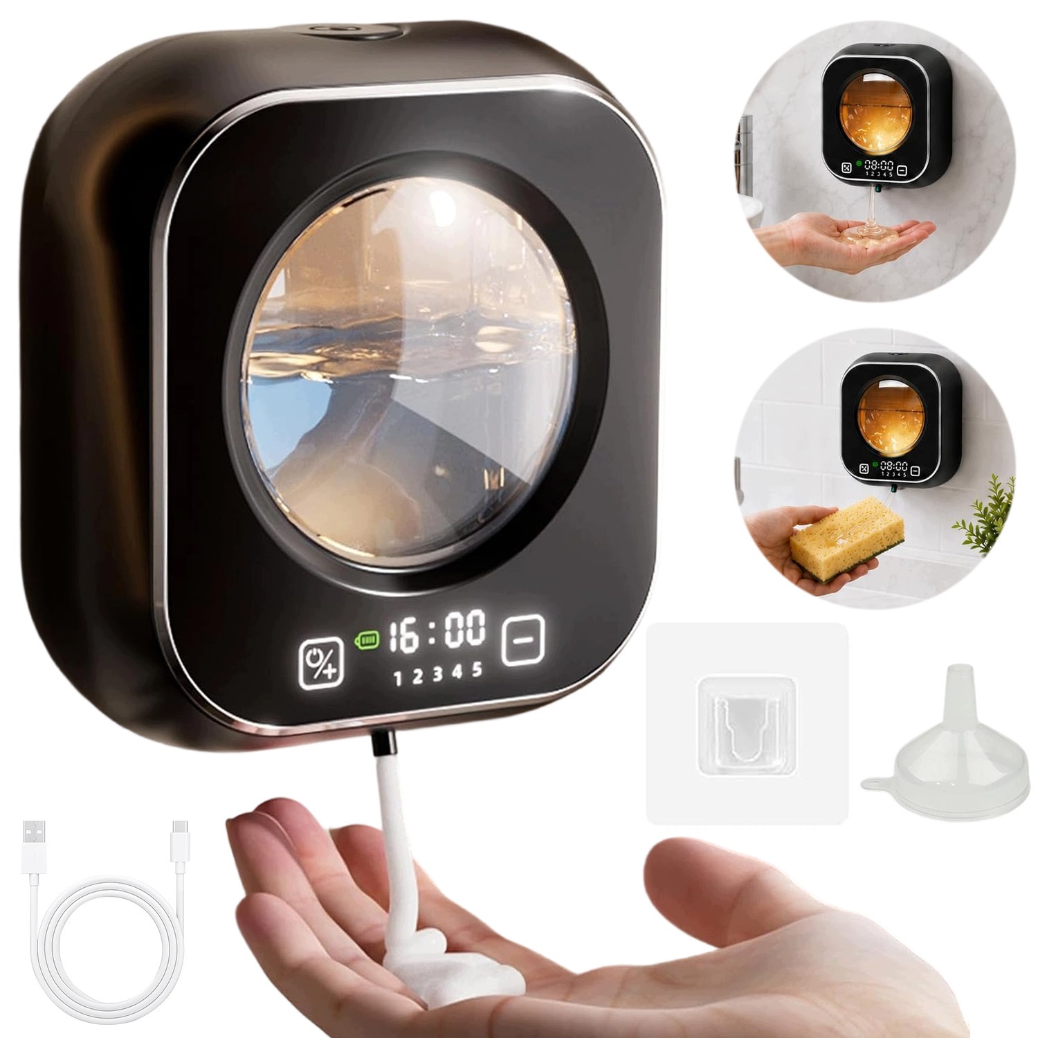 Automatický Dávkovač Pěnového Mýdla 320 ML Bezdotykovým Senzorem Do Koupelny