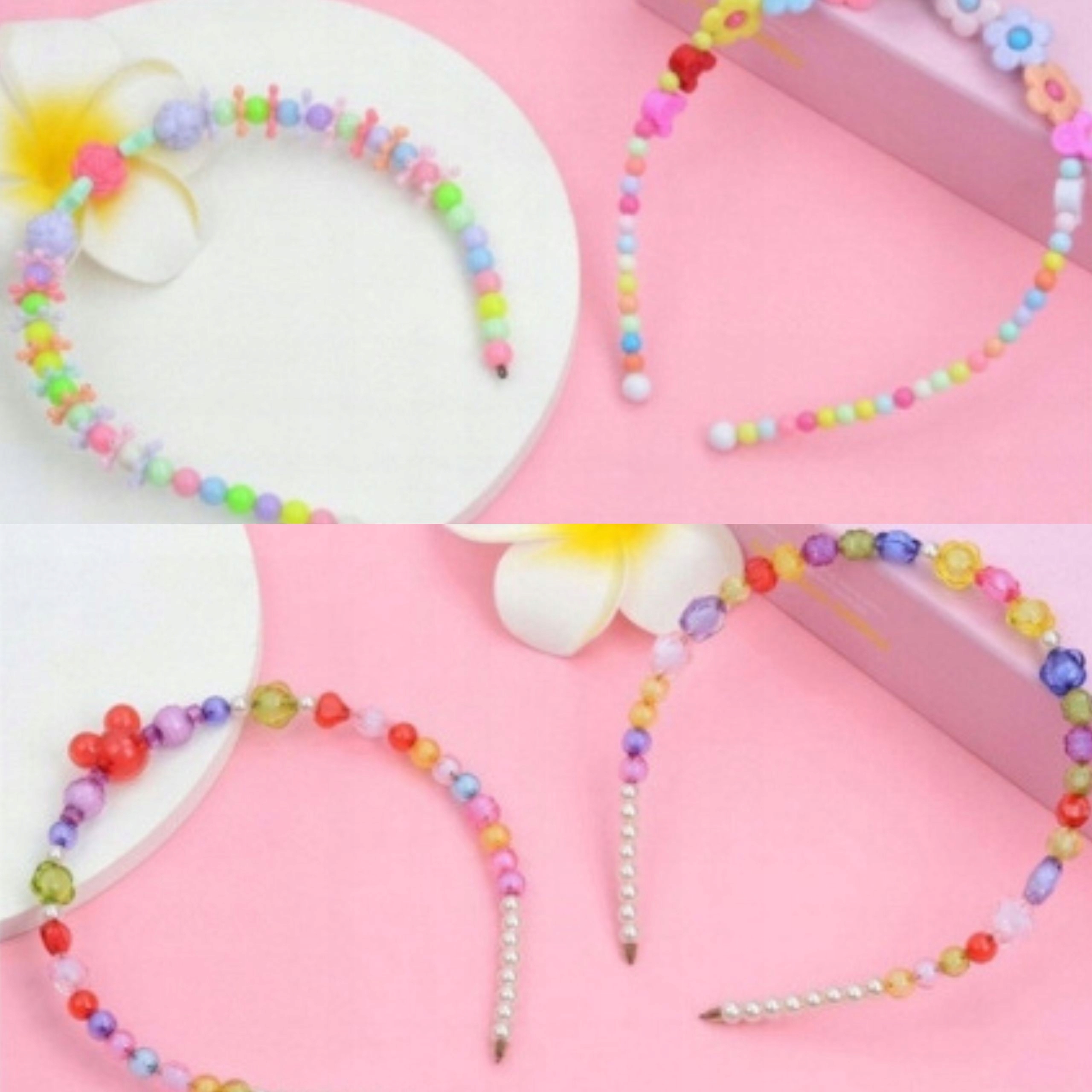 KORALIKI ZESTAW KORALIKÓW DO ROBIENIA BRANSOLETEK DUŻY ZESTAW 900 ELEMENTÓW Płeć dziewczynki