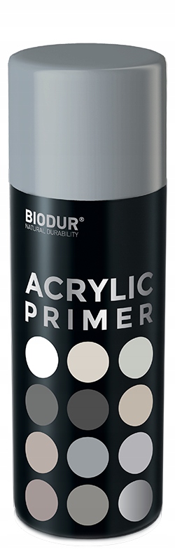 Spray podkład akrylowy 400ml szary Biodur