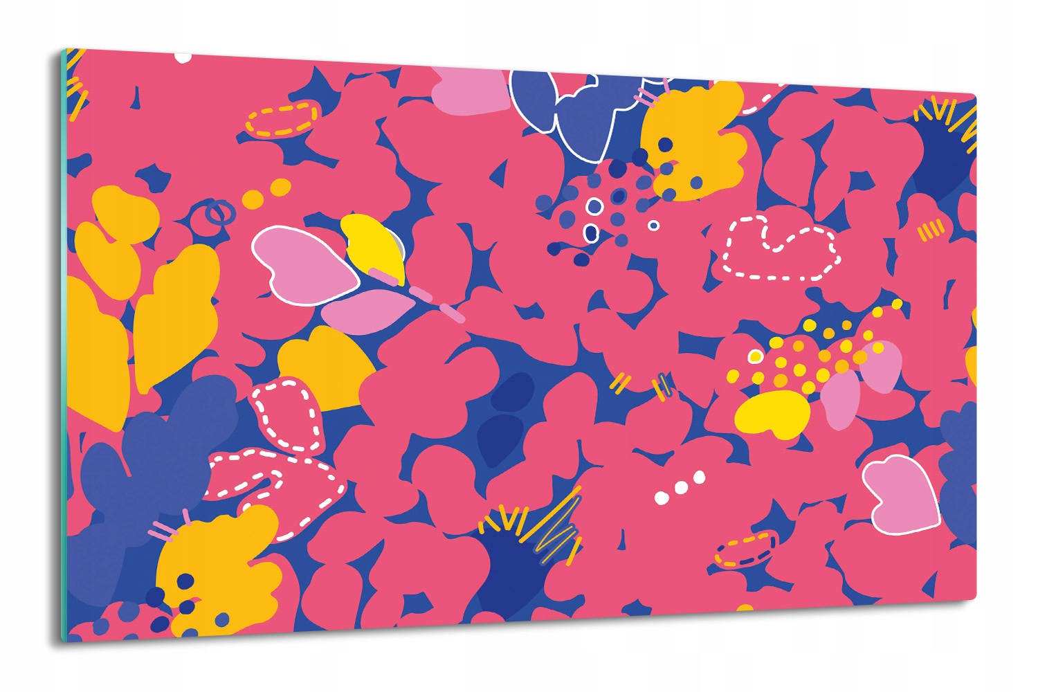 splashback 80x52 s potiskem Abstraktní útesový vzor