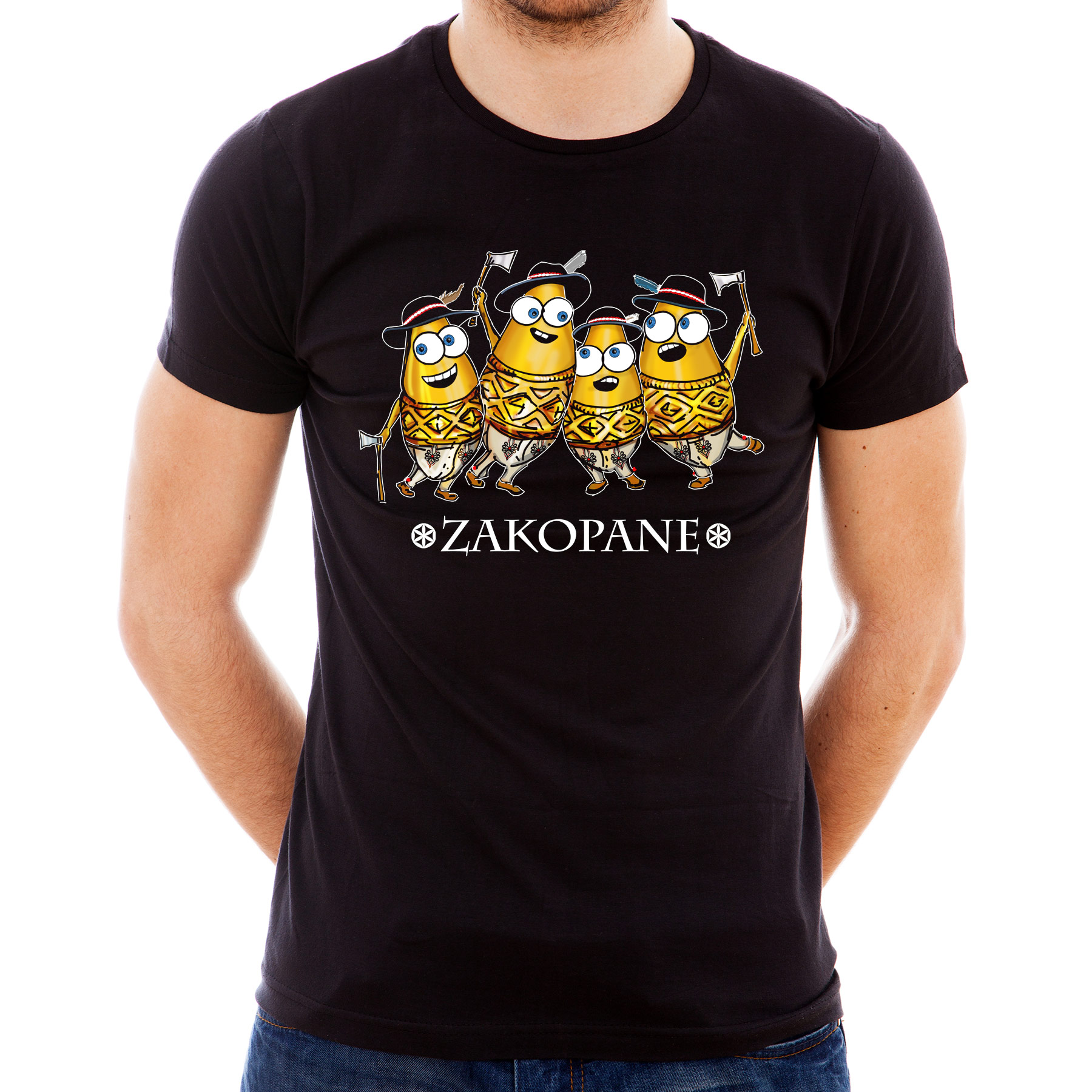 

Koszulka Zakopane Oscypki (M):: M,: czarny