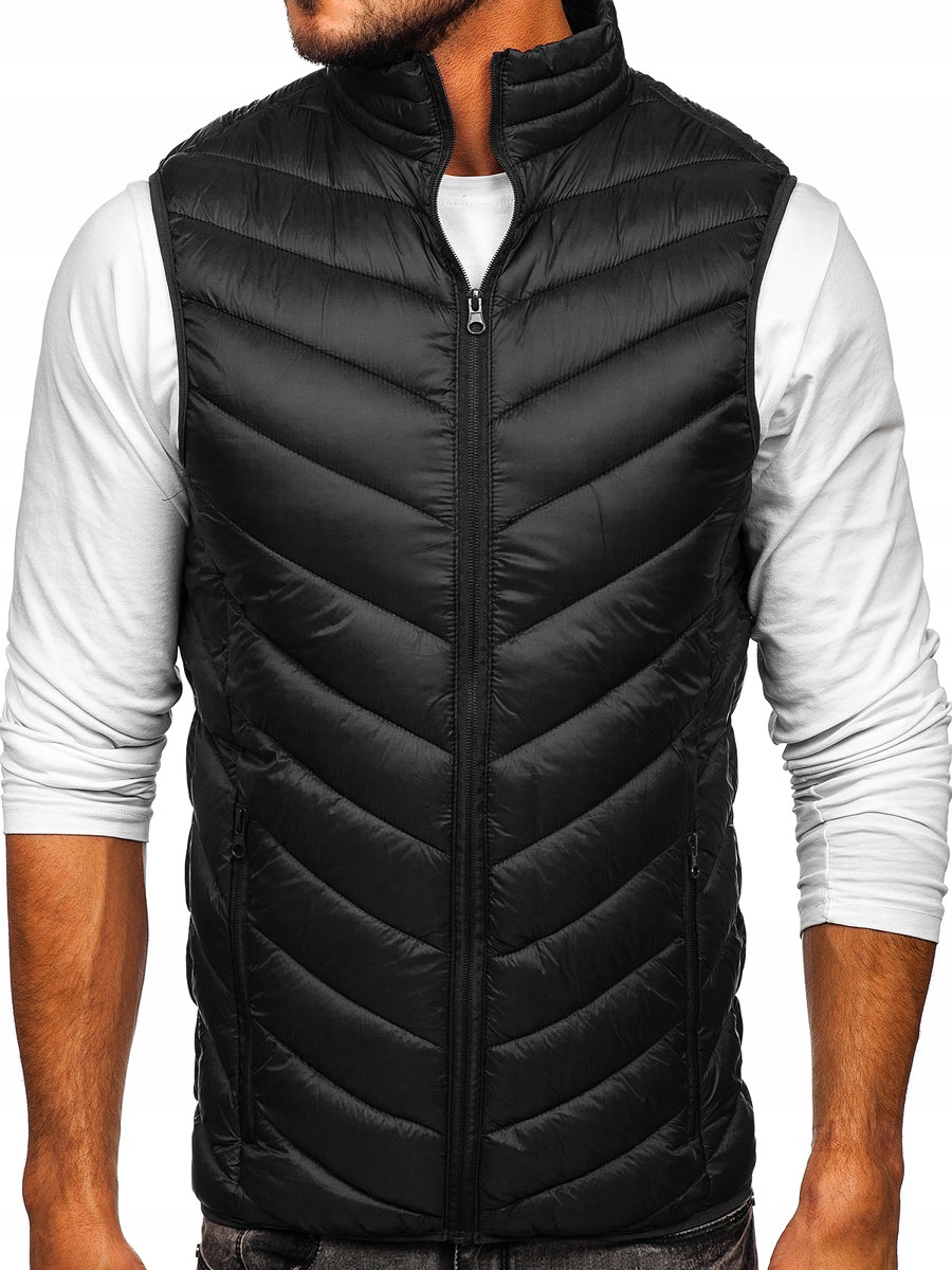 

Bezrękawnik Męski Pikowany Czarny 13073 DENLEY_2XL
