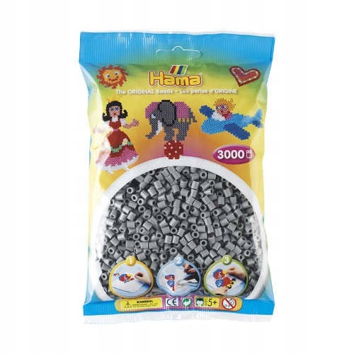 

Hama 201-17 Popielate Koraliki Hama Midi-3000szt