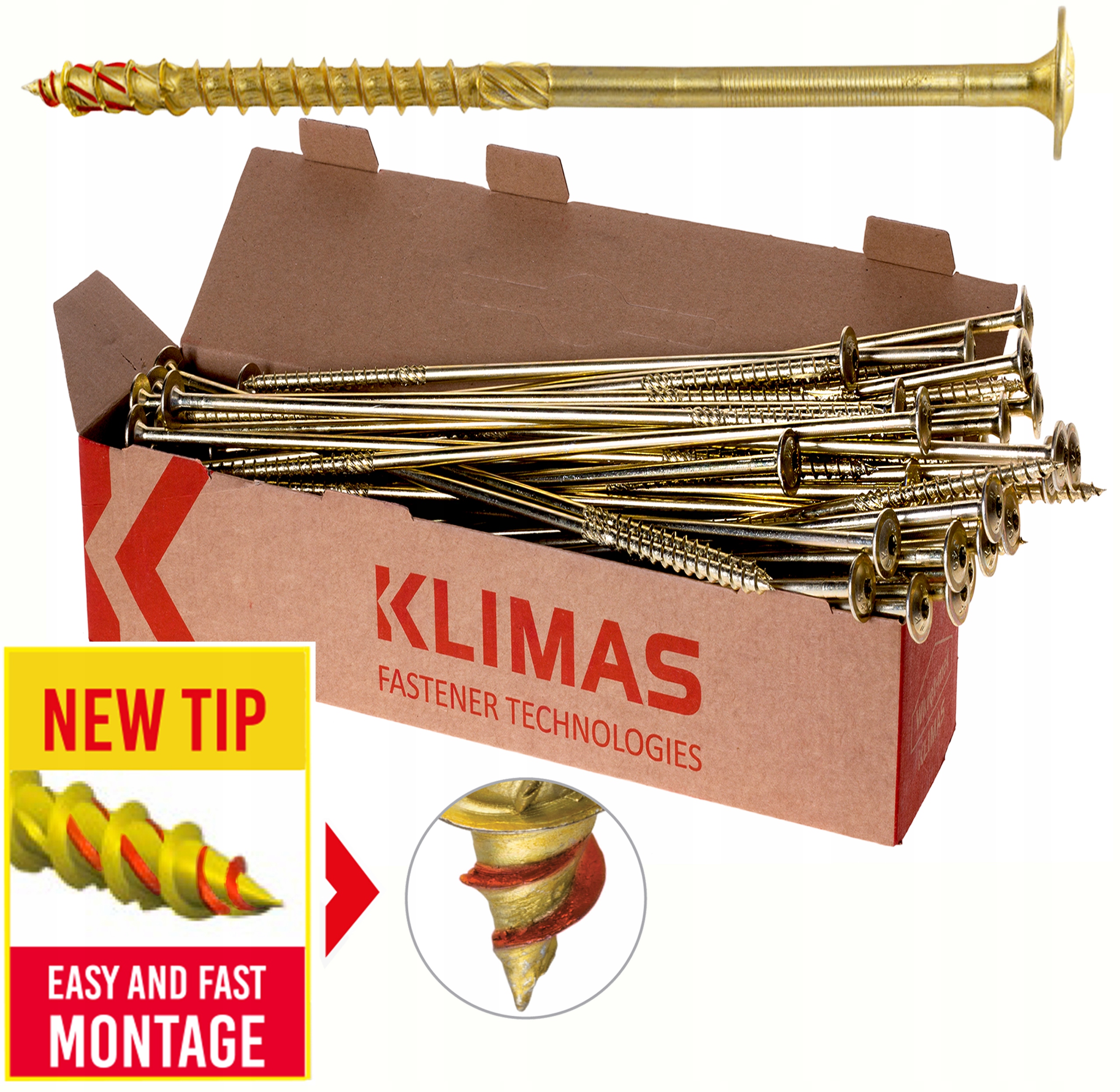 

Wkręty Ciesielskie 6x260 Torx Łeb Talerzowy 50szt