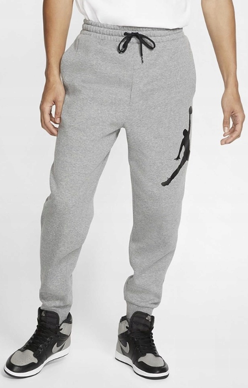 Nike Air Jordan Pánské dlouhé šedé teplákové kalhoty velikost L BQ8646-091