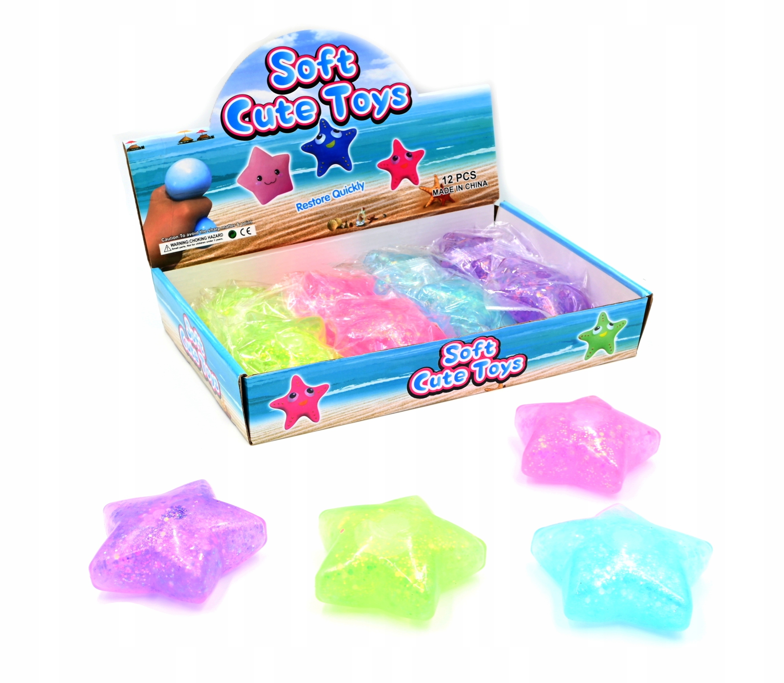 GNIOTEK GWIAZDKA ANTYSTRESOWA RÓŻNE KOLORY Rodzaj gniotki