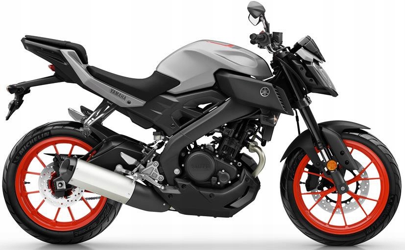 Samolepky Na Motocykl Juula Pro Yamaha Mt 125 2019 Stříbrné Červené Fluo