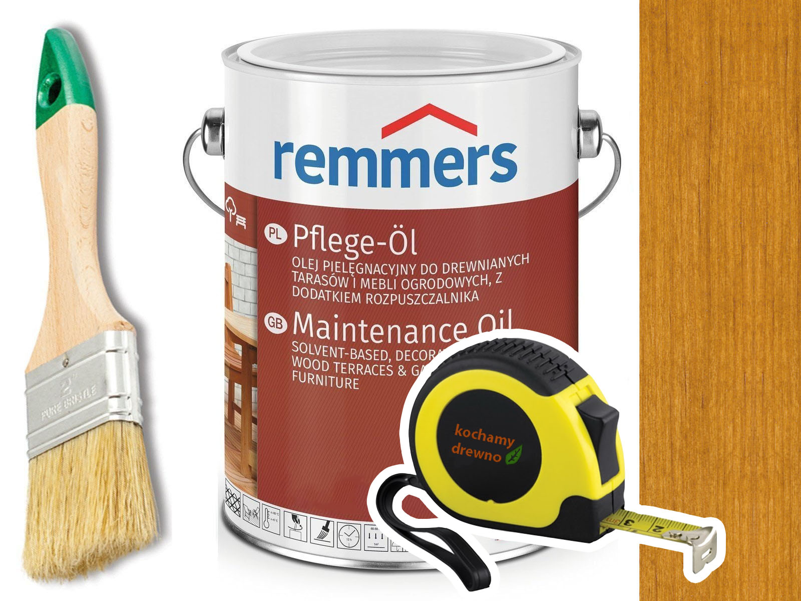 Remmers Pflege-Ol olej na terasu Dub Rustyk 2,5L