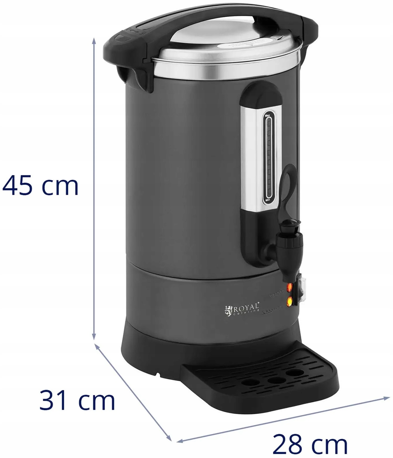Zaparzacz do kawy 6 l czarny 950 W ROYAL CATERING RC-WBDWTC6G 10012459