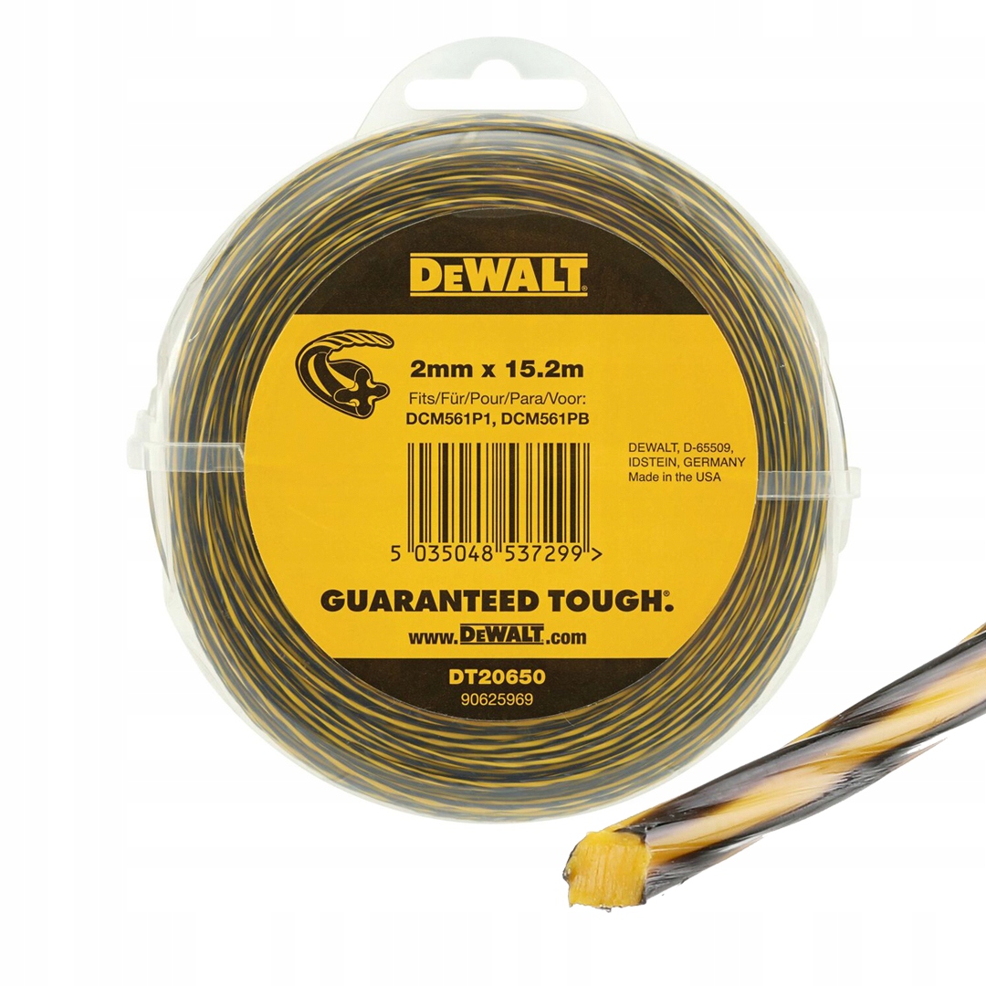 

Żyłka podkaszarki DCM561 15,2mx2mm DeWALT DT20650