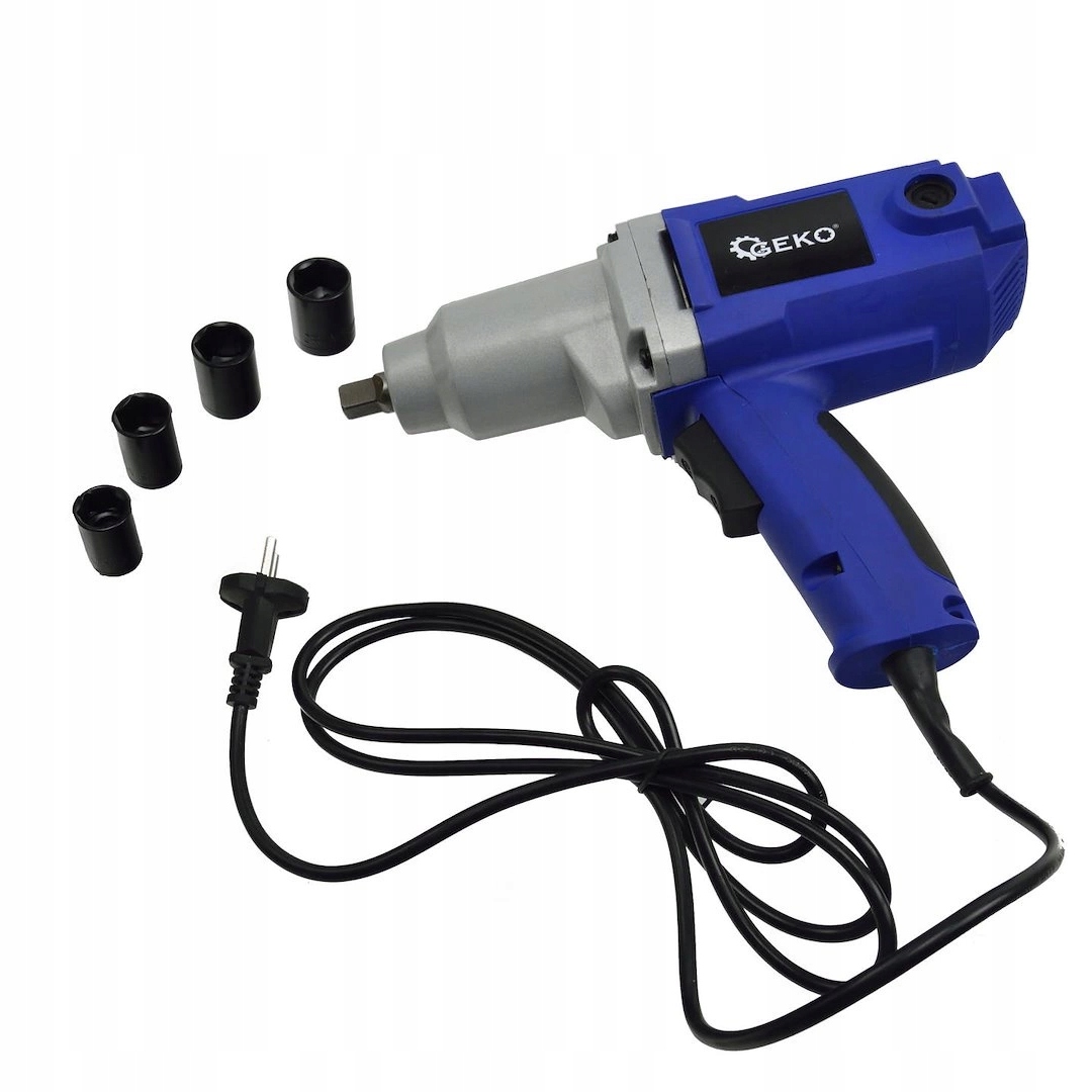Rázový uťahovák 1/2 800 W 320 Nm nástavce CrV 17-22 mm