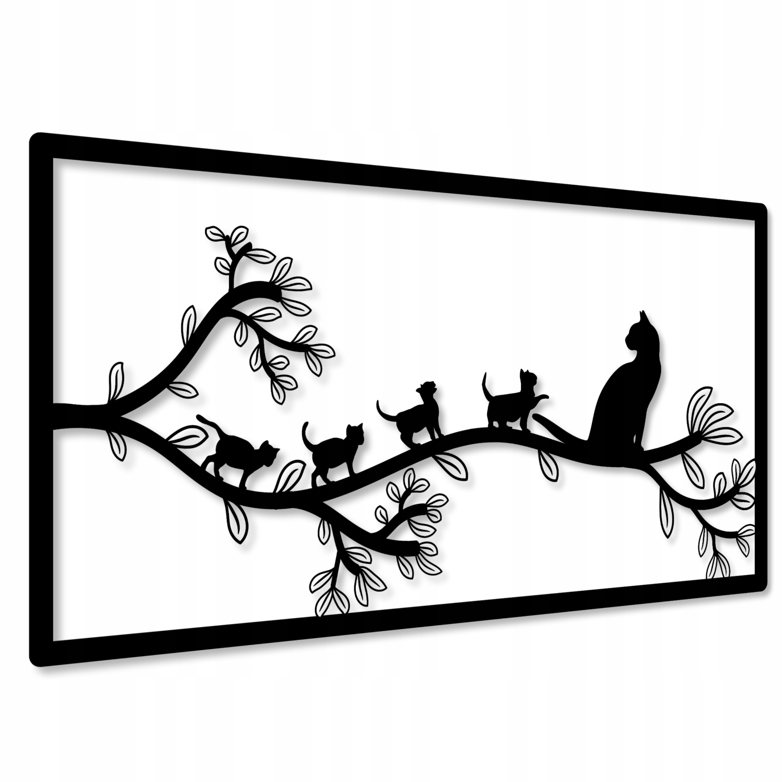 

Panel Ścienny 3d Kot Obraz Ażurowy Duża Dekoracja