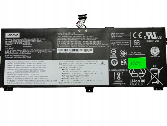 Originálna Batéria Lenovo L18L3P72 L18M3P72 X390 Yoga X13 Yoga Gen 1