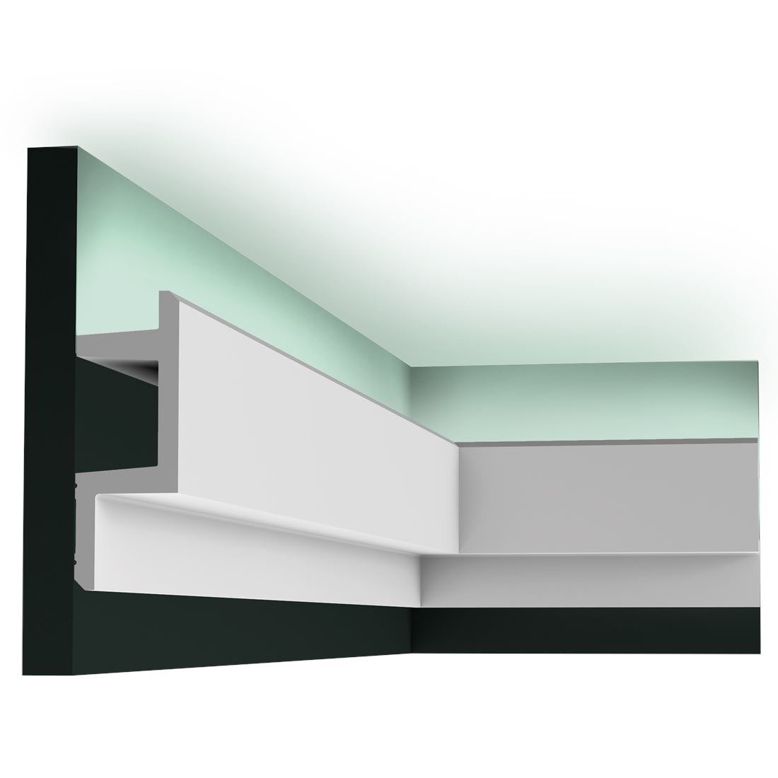 LISTWSUFITOWE LED gzyms LED C383 ORAC Zastosowanie wewnątrz