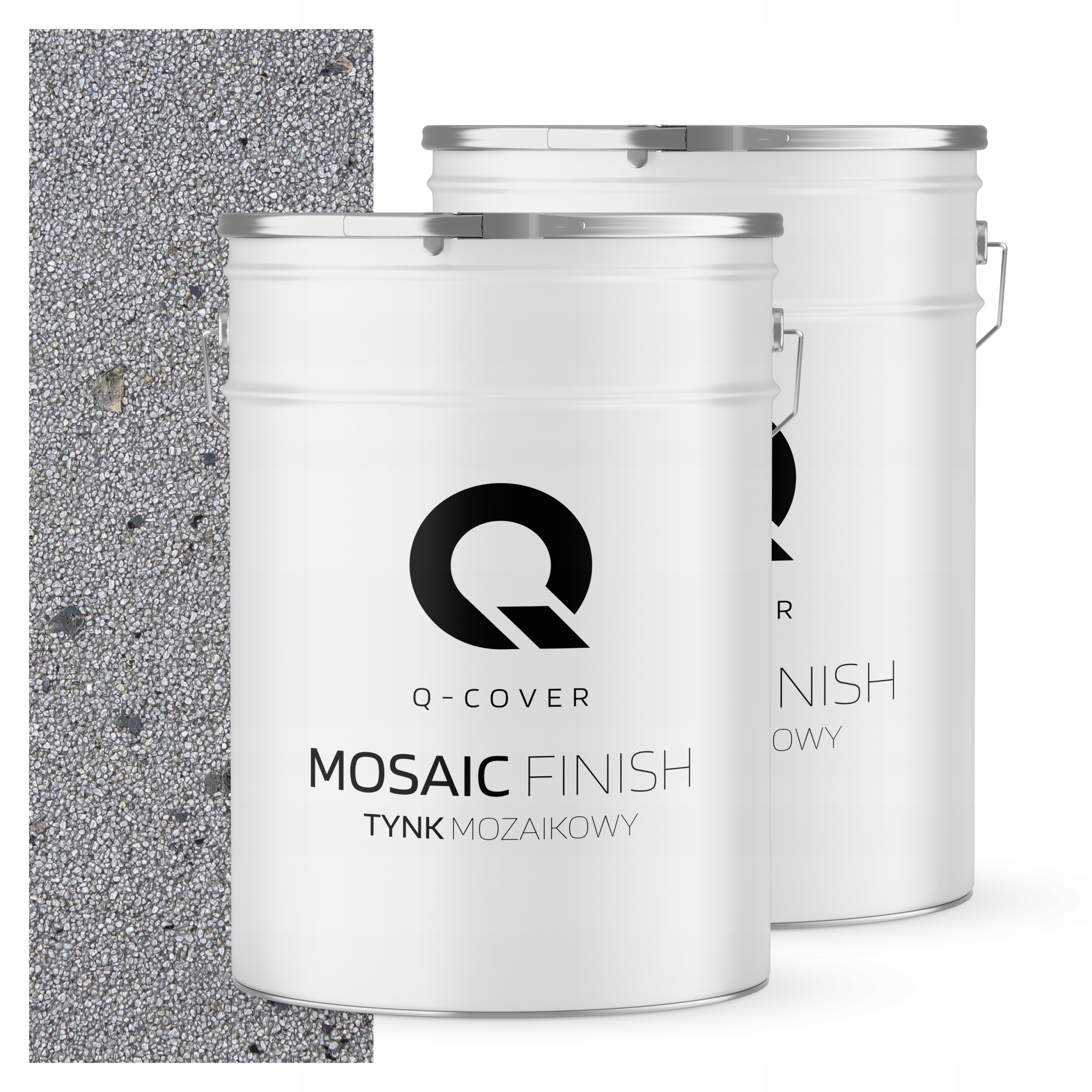 Mozaiková Omietka Mozaika 25 Kg Strieborná S Čiernou Sľudou M51 Ozdobná Prémiová Sľuda
