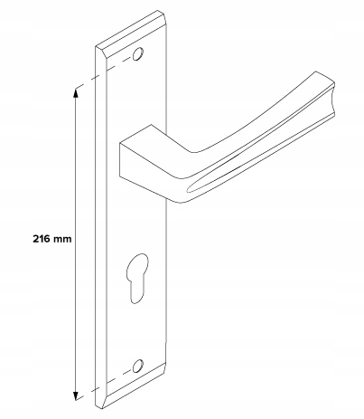 KLAMKA ZEWNĘTRZNA MAJA 92MM WKŁADKA PRAWA PATYNA Kod producenta VM92PP