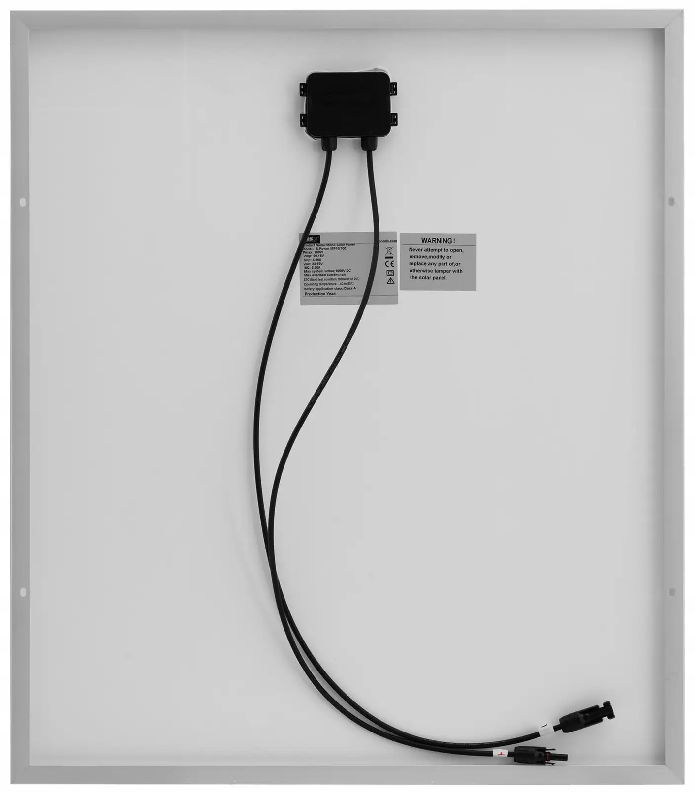 Panel solarny monokrystaliczny 100W 22.46V MSW S-POWER MP18/100 10062429