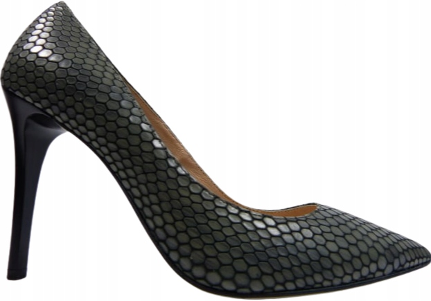 grafit klasické dámské lodičky Bizzarro 37