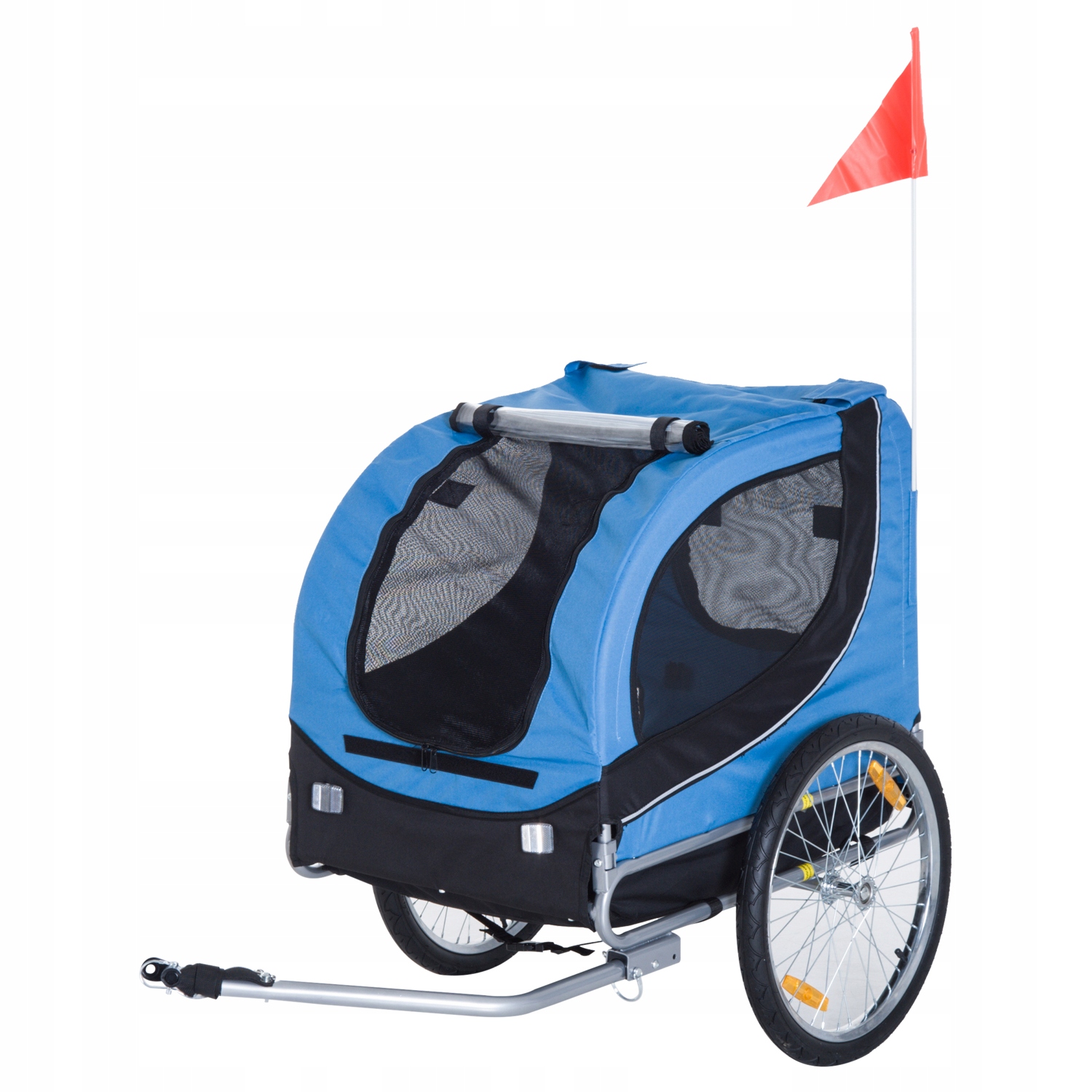 Levně Přívěs na kolo pro psa PawHut maximální hmotnost psa 40 kg