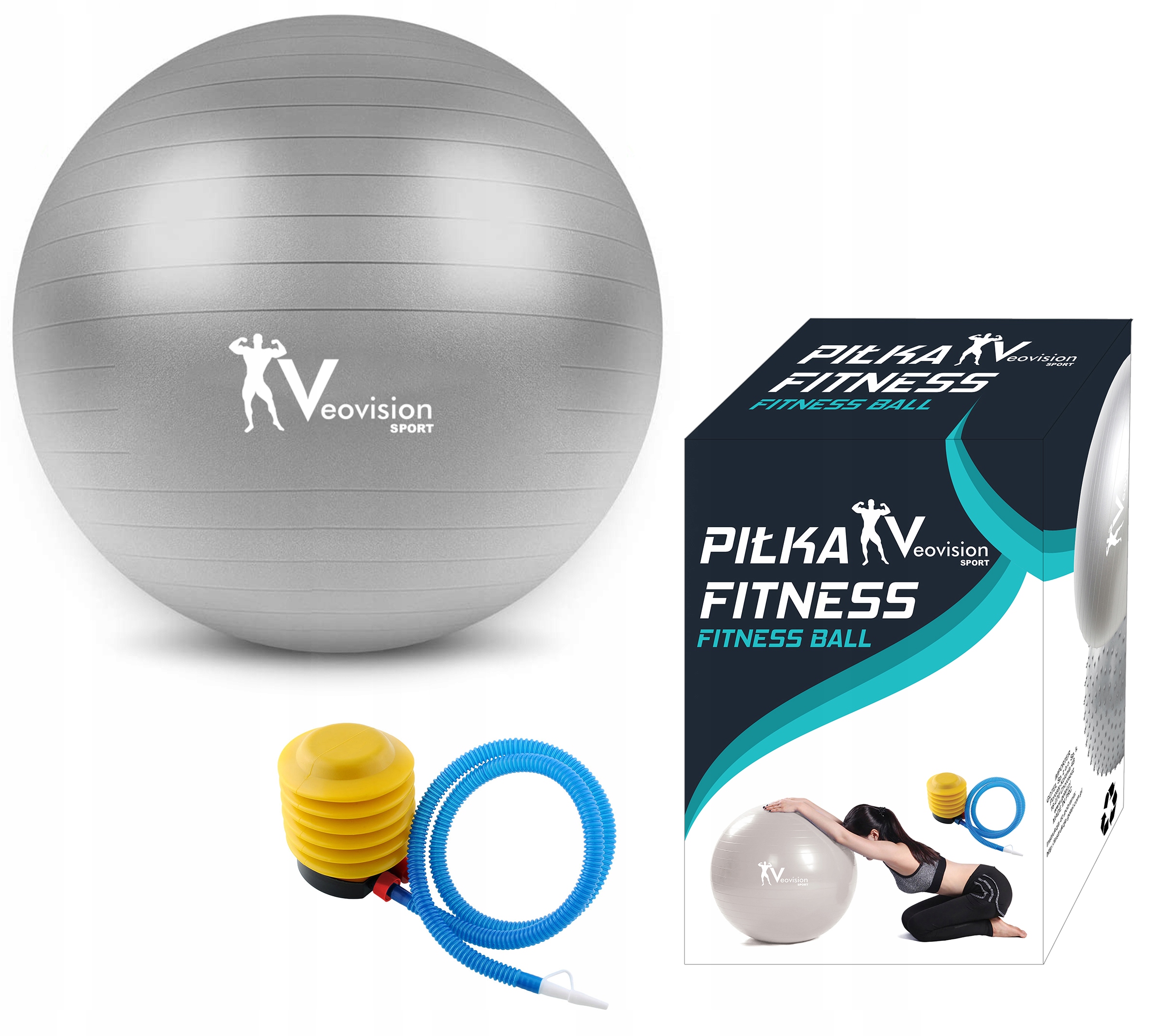 

Piłka Gimnastyczna Fitness Rehabilitacyjna 75cm