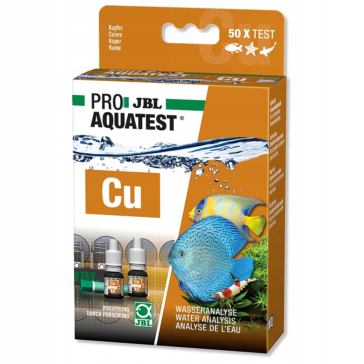 Test Na Obsah Mědi Jbl Pro Cu Sada Pro Analýzu Vody Aquarium 50 ML