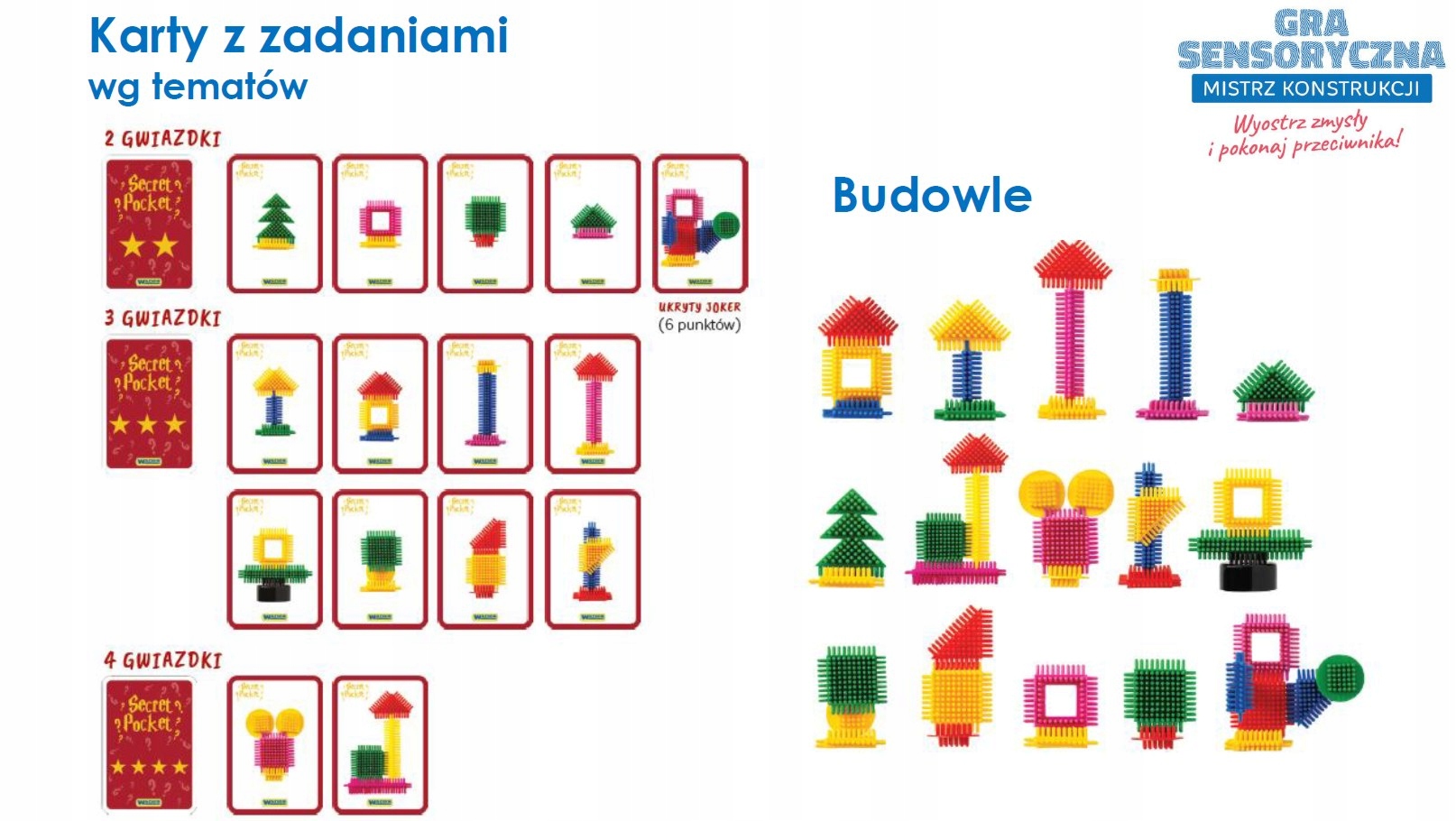 MISTRZ KONSTRUKCJI - GRA SENSORYCZNA 42523 WADER Nazwa Secret Pocket Mistrz Konstrukcji