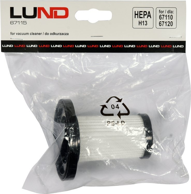 FILTR HEPA H13 DO ODKURZACZY LUND 67110 i 67120 Model 67115