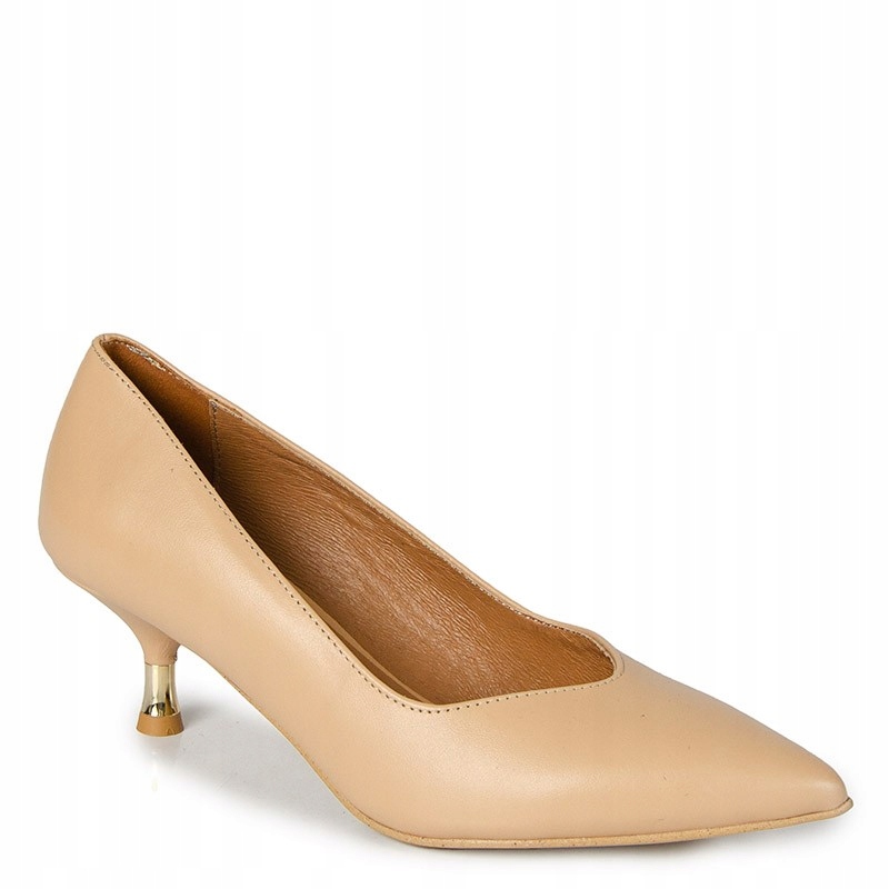 LaRoni 3936 Béžové Kožené Lodičky Na Špendlíku 40