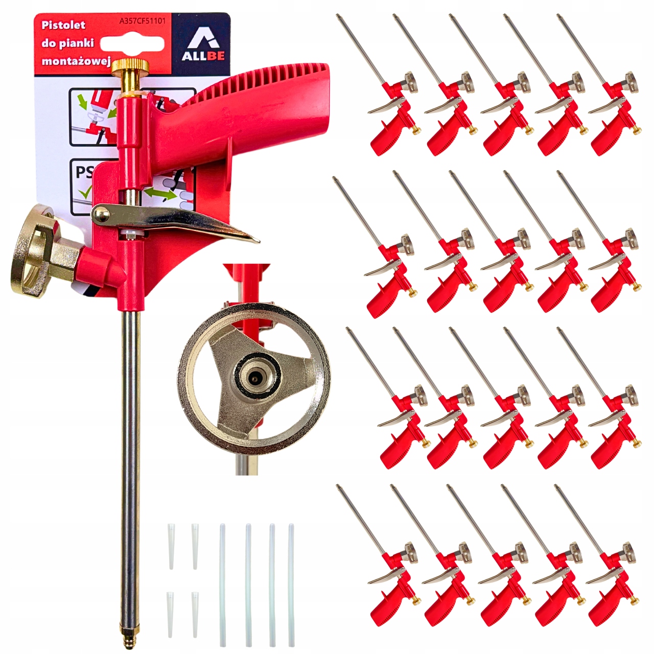 20 x Pistole Na Montážní Pěnu Kovová Silná Pro Pěnu Pistole