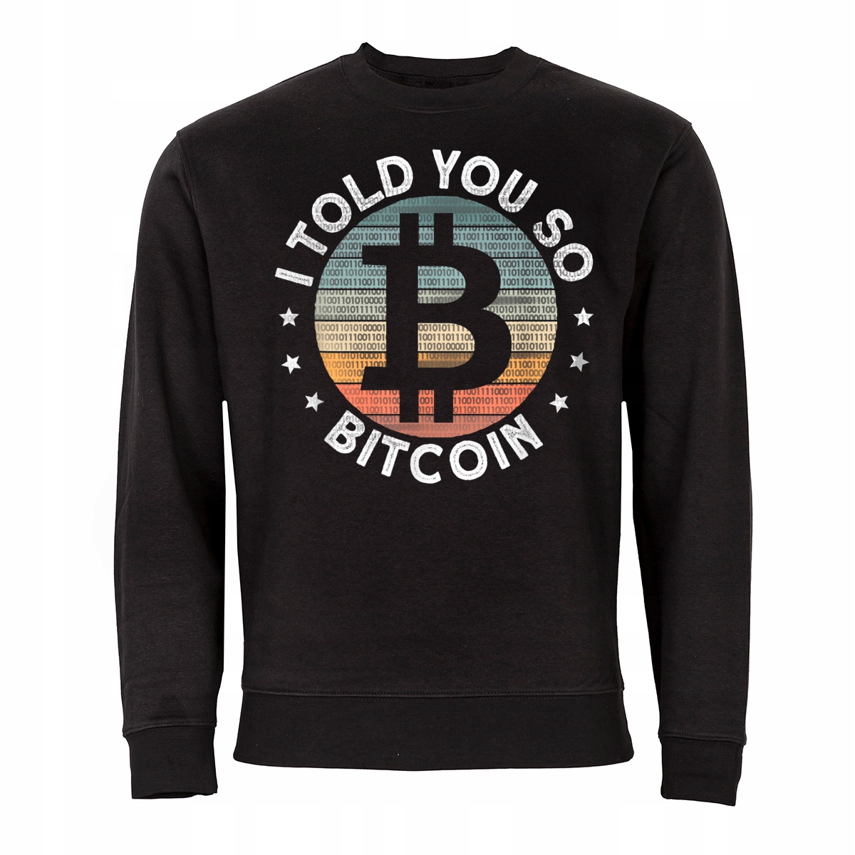 

Męska Bluza Z Nadrukiem Bitcoin Kryptowaluty