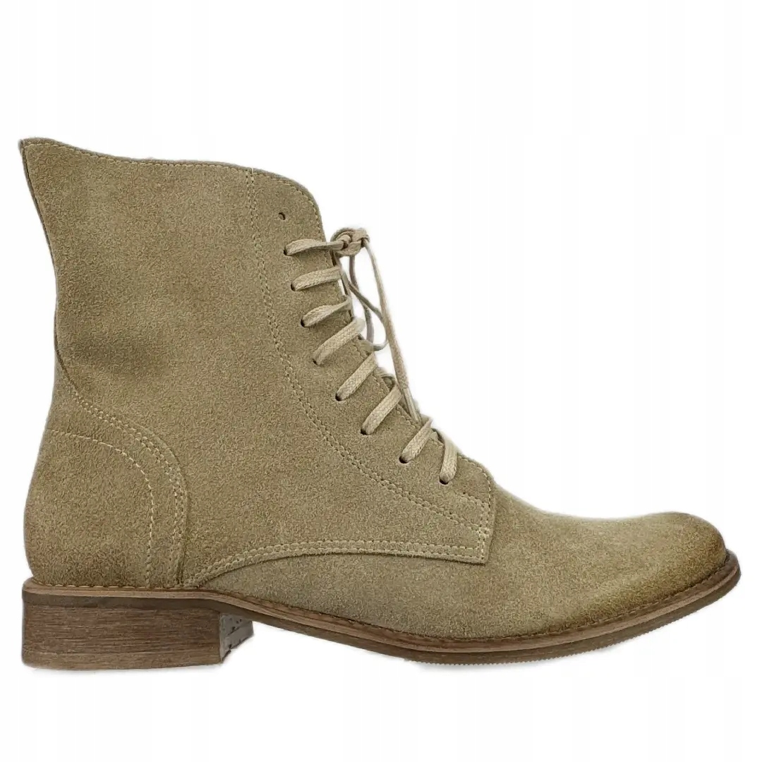 Dámské kotníkové boty Exquisite 987 béžová velurová barva 36, béžová