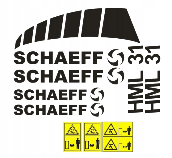 Samolepky s nálepkou Schaeff Hml 31