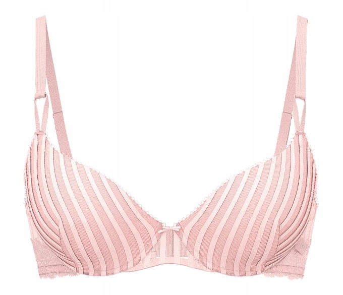 Push-up podprsenka Victoria's Secret růžová s krajkou 70C (32C)