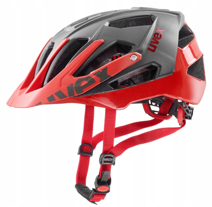 Kask rowerowy Uvex Quatro CC r. 56-61 grey red mat/shiny